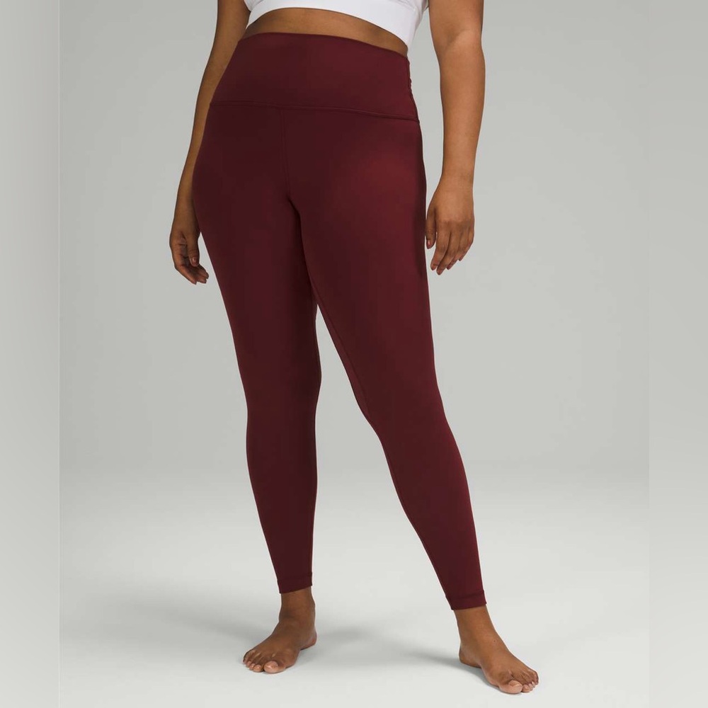 Lululemon Align Pant High-Rise 31” in Red Merlot, size 12 Tall